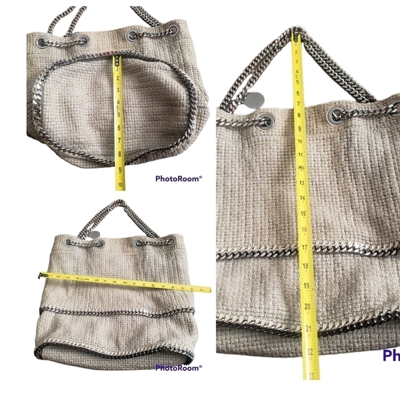 3X Host Pick Stella Mccartney Chain Link Falabella Bucket Bag - Picture 9 of 16